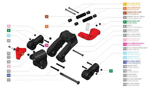 Clicgear 2.0 & 3.0 -Upper Saddle Assembly