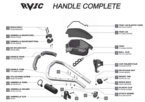 Rovic RV1C - Handle Complete V3